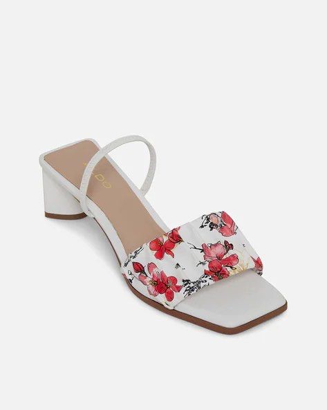 Aldo red mules hotsell