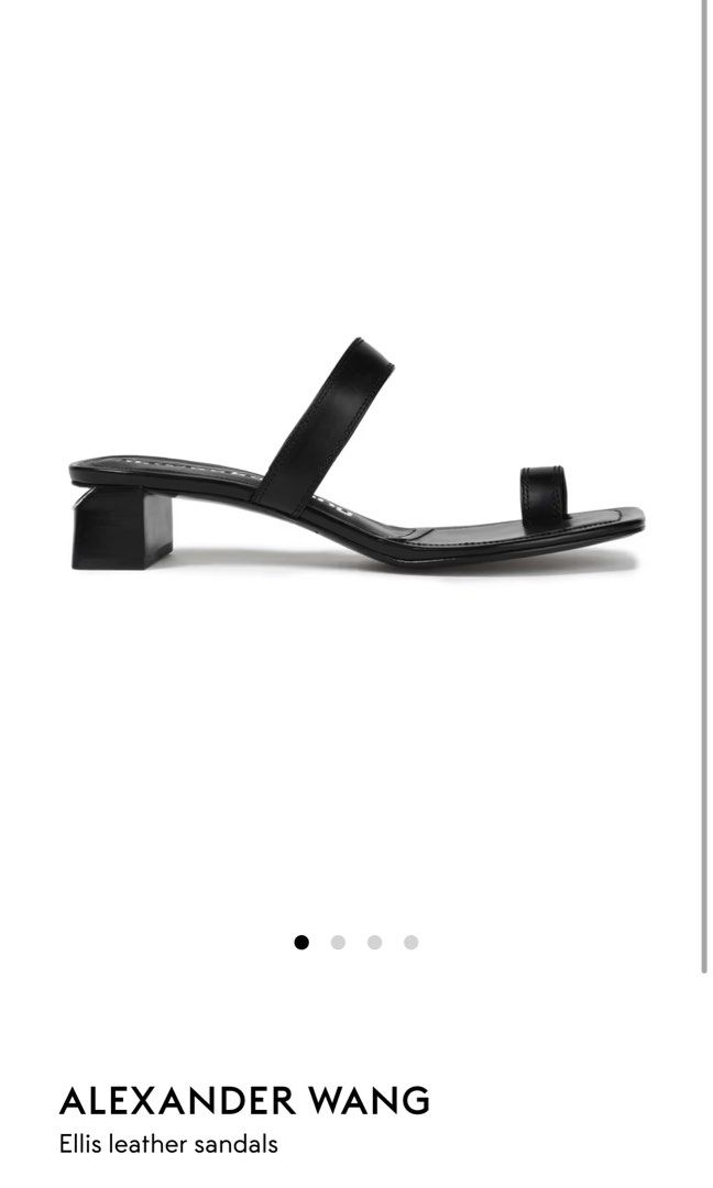 Alexander Wang Ellis Leather Sandals in Black Women s Fashion