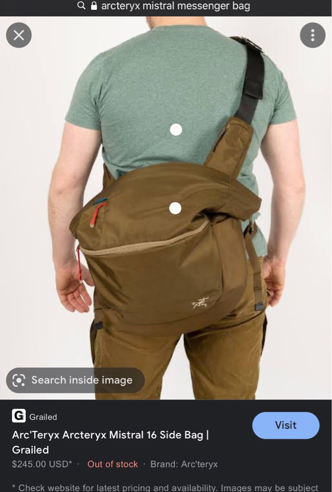 ARCTERYX MISTRAL 16 BAG OLIVE, Men's Fashion, Bags, Sling Bags on Carousell