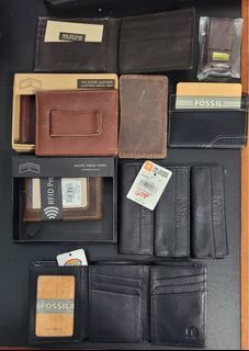 Assorted leather wallets card holder for men