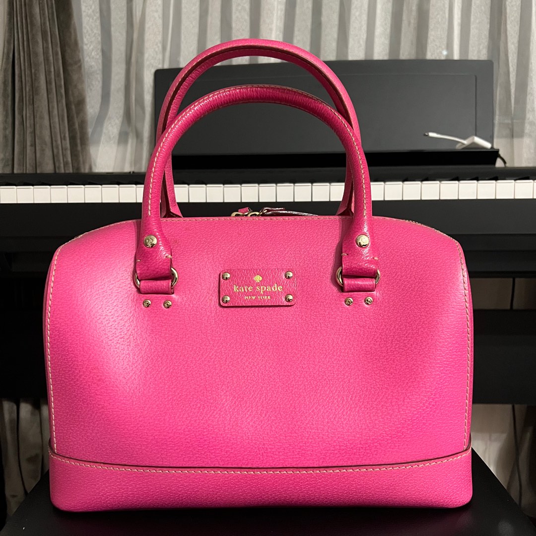 Authentic Kate Spade Hot Pink Bag, Luxury, Bags & Wallets on Carousell
