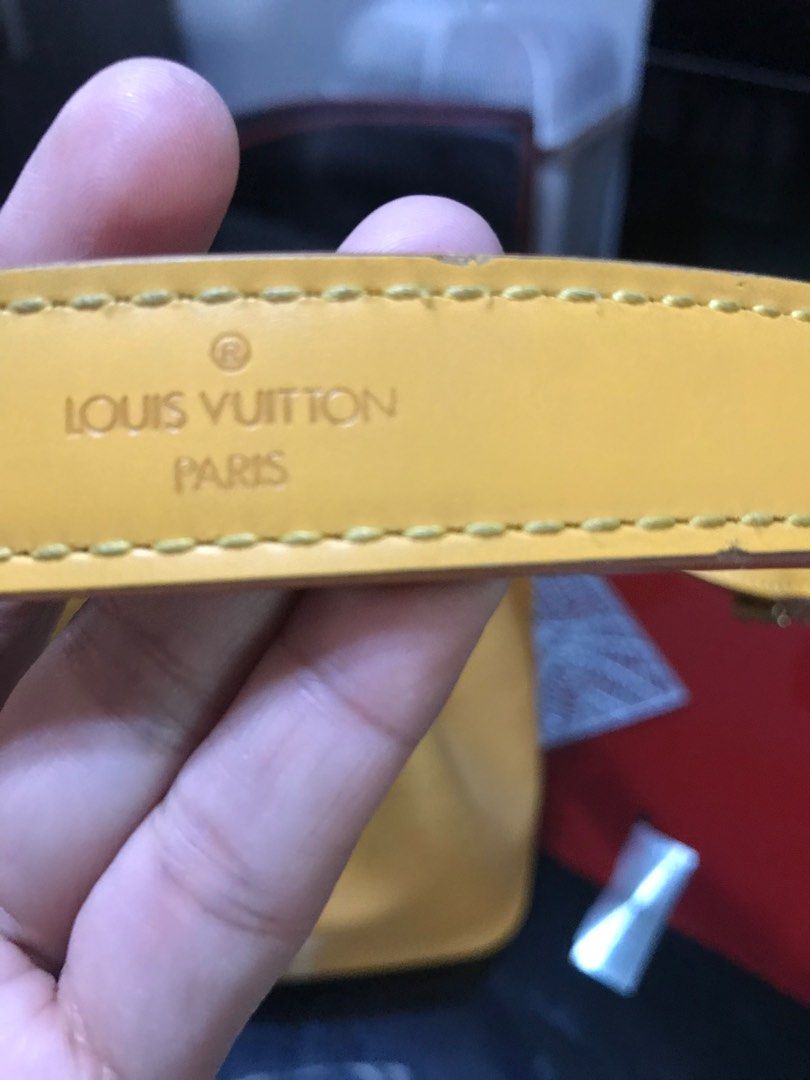 Authentic Louis Vuitton Epi Noe bucket bag Yellow, Luxury, Bags