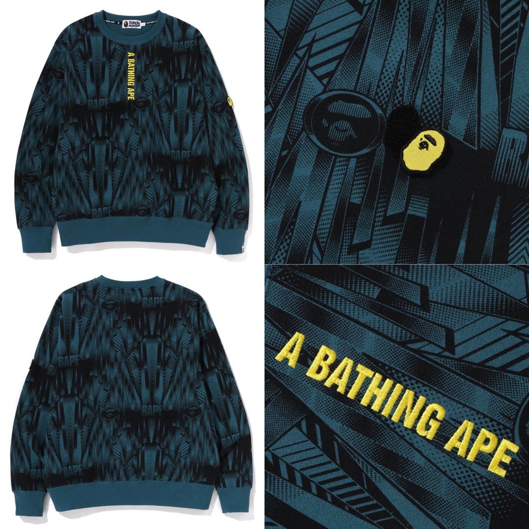 BAPE SPEED RACER RELAXED FIT CREWNECK, Men's Fashion, Tops & Sets 