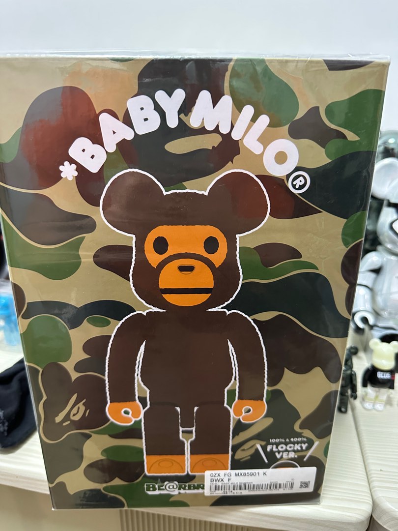 2021新入荷 BE@RBRICK BABY MILO Flocky Ver 100% 400％ econet.bi