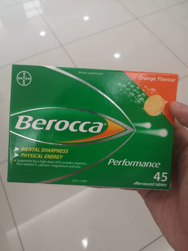 Berocca Vitamin C 45 Effervescent Tablets Orange Flavour Exp09/24