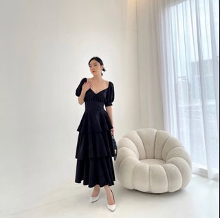 Black Ruffle Dress