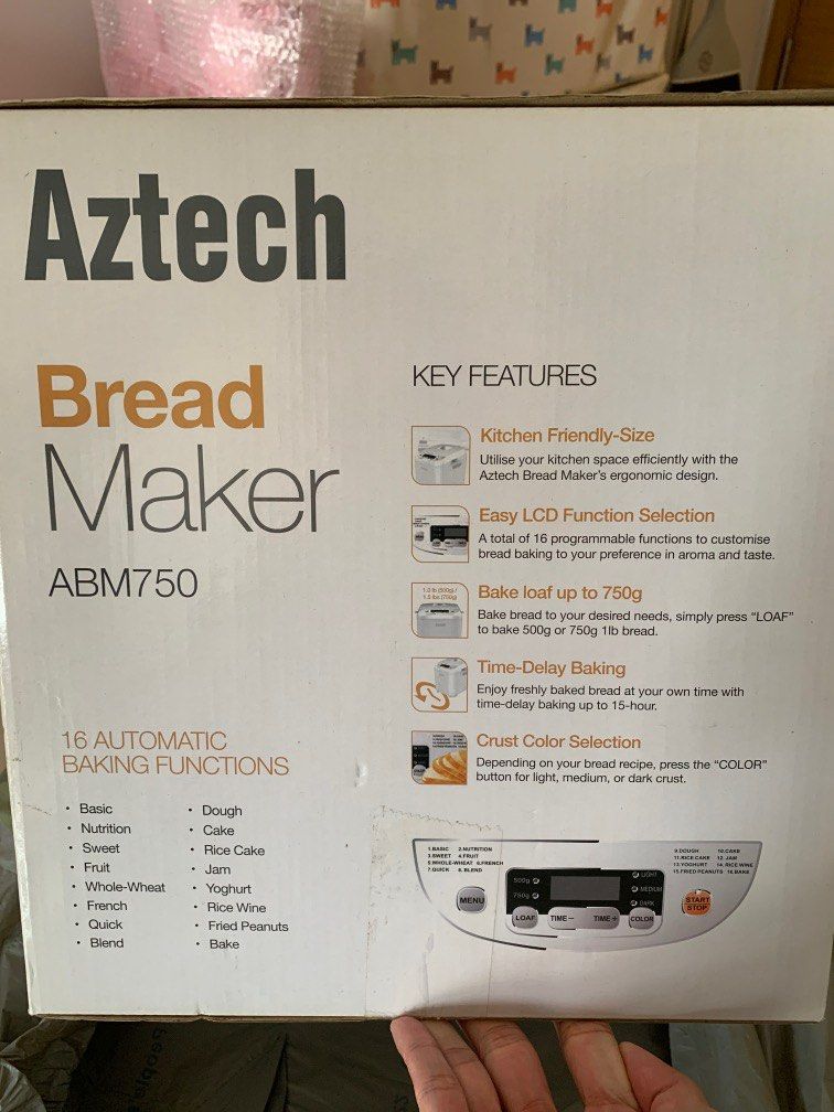 BNIB Aztech BreadMaker ABM750, TV & Home Appliances, Kitchen Appliances ...