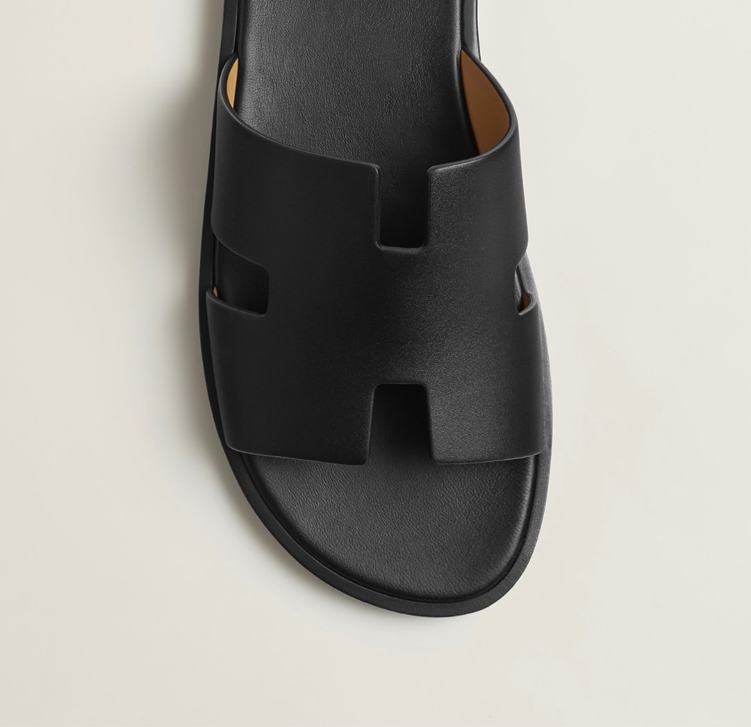 BNIB Hermes Izmir sandal men 43 black, Luxury, Sneakers u0026 Footwear on  Carousell