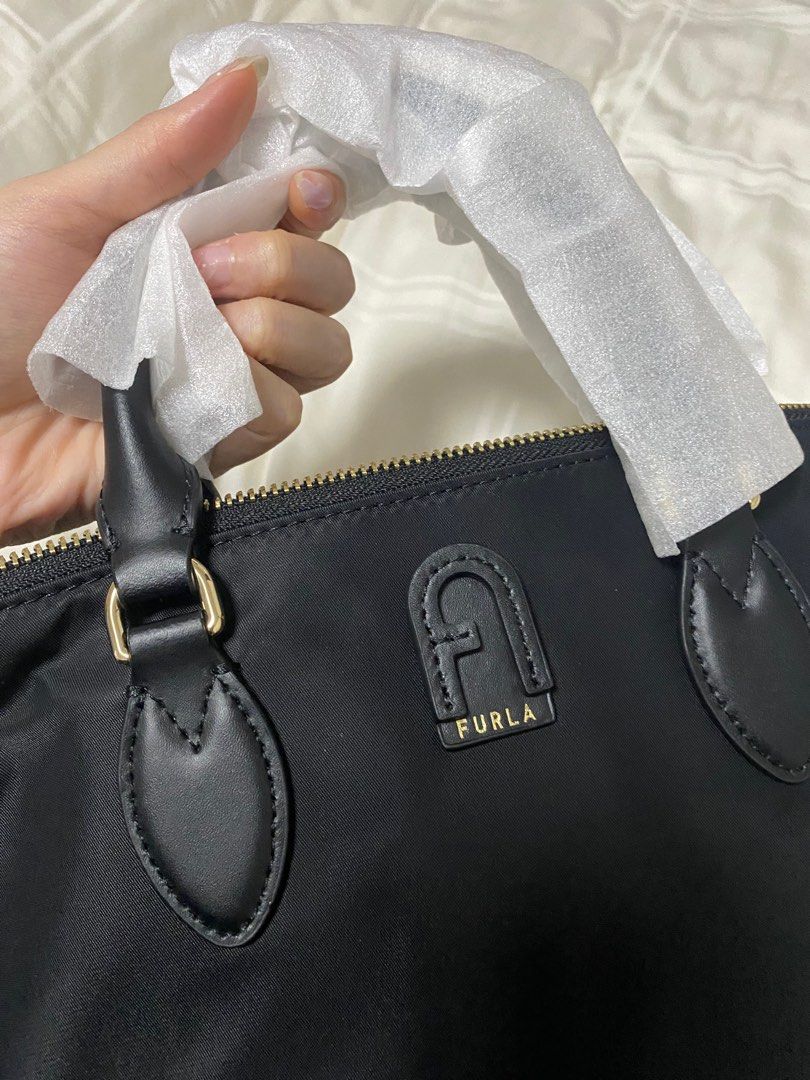 BNWT Furla nylon bag with sling Black Women s Fashion Bags