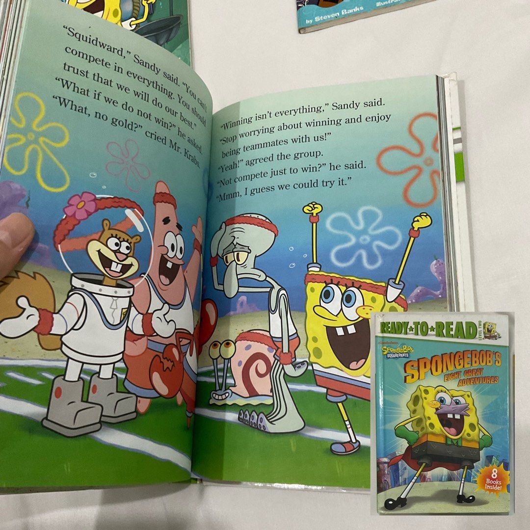 book spongebob squarepants 8 great adventures childrens 8 in 1