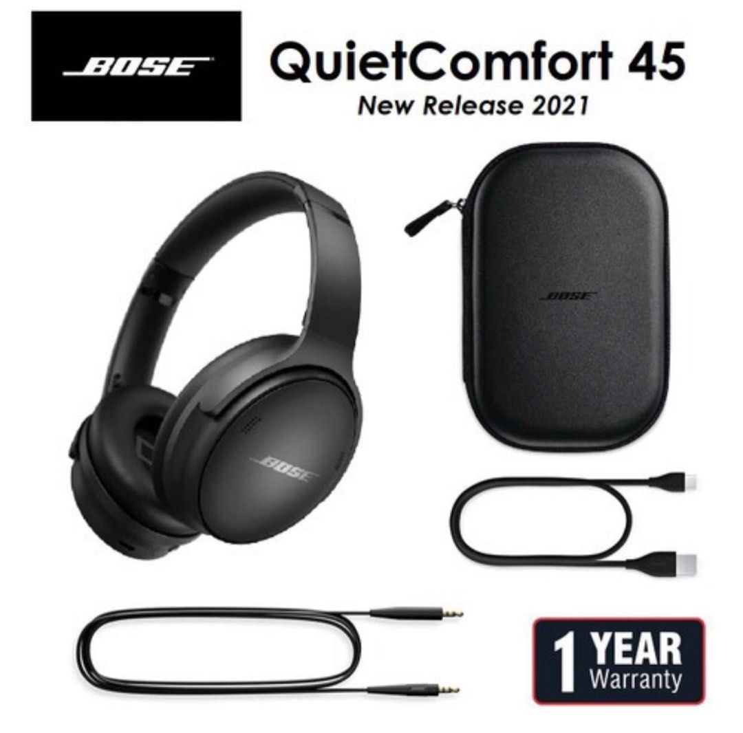 Bose 45 Wireless Noise Cancelling Headphones Triple Black
