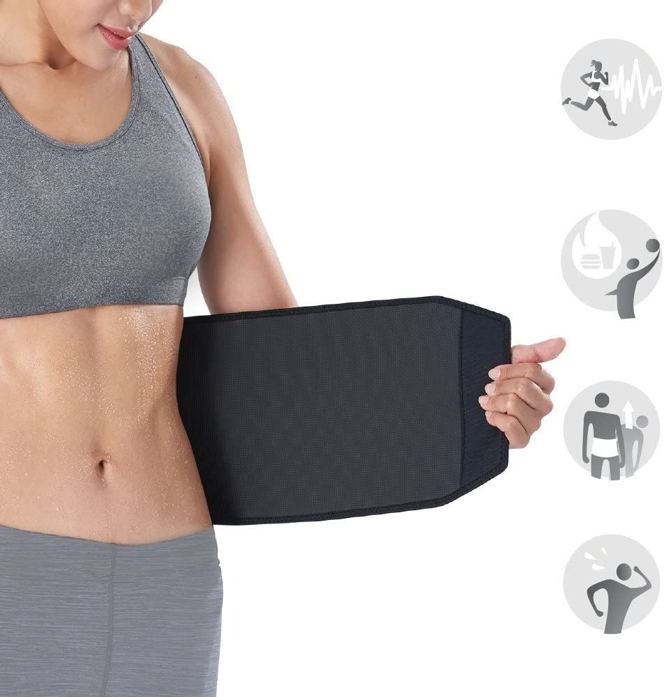 TRAGON Sweat Belt for Fat Loss, Sauna Slim Belt for Weight Loss Waist  Trainer - Tummy Trimming Exercise for Both Men and Women (Free Size) Black  : : Sports, Fitness & Outdoors