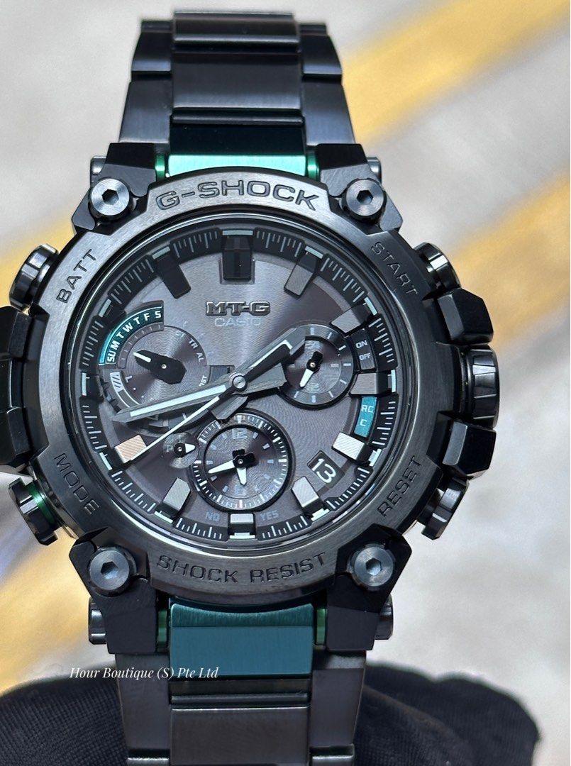 Brand New Casio G Shock Black Green MTG B3000BD 1A2 Men s Fashion