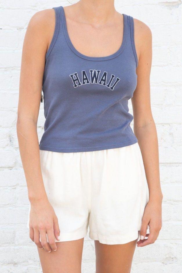 brandy hawaii tank top, Women's Fashion, Tops, Sleeveless on Carousell