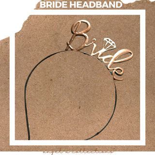 Bride Headband Bridal Shower Needs Accessories
