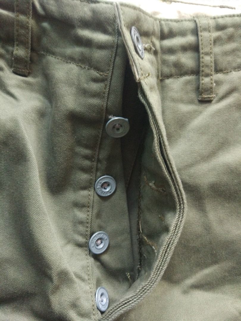 Bronson 1942 US Army Chino Trousers 31 actual, Men's Fashion, Bottoms ...