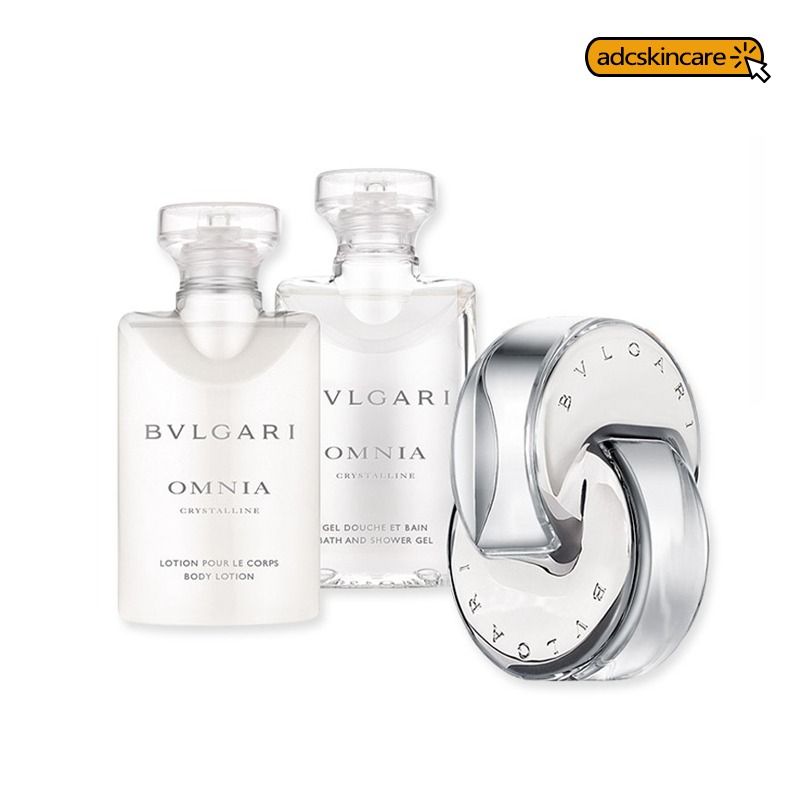 Bvlgari Roma Omnia Crystalline Gift Set Eau de Toilette 40ml Body Lotion 40ml Bath And Shower Gel 40ml