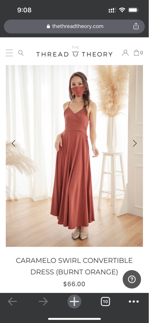 Caramelo Swirl Convertible Dress, Women's Fashion, Dresses & Sets ...