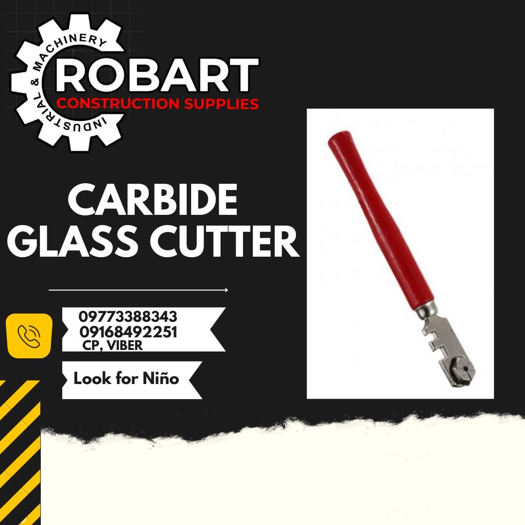 CARBIDE GLASS CUTTER (Category: Construction Tools & Equipment) located in Manila. Submitted by ninoparede24925 (Listing ID 1214969987, Image 1). Description: CARBIDE GLASS CUTTER 6 blades Model:320 Brand:JOBO - - for faster transaction: look for:Niño Paredes call/text/viber:09168492251 :09773388343 or direct message #RobartConstructionSupplies #robartph #constructionmaterials #industrialsupply .