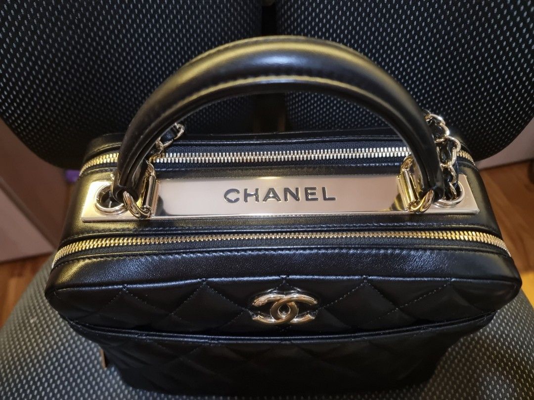 Chanel Lambskin Fashion Therapy Mini Bowling Bag Black