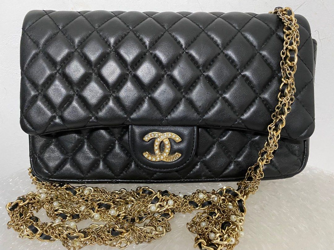 Chanel Westminster Flap Bag With Pearls, Luxury, Bags & Wallets on