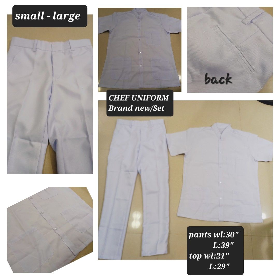 CHEF UNIFORM🥼(set) (Category: Sets & Coordinates) located in Balagtas. Submitted by Spothings (Listing ID 1215088320, Image 1). Description: makapal ang tela.