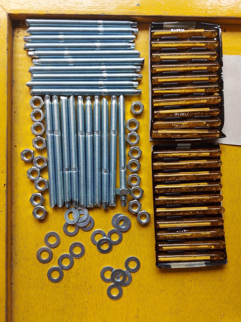 Chemical Anchor Bolts Set / complete set with test tube epoxy ALL