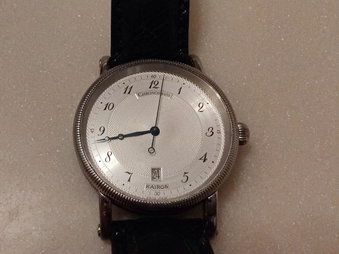 Chronoswiss Kairos 38mm Watch Silver Dial RARE ref. CH2823