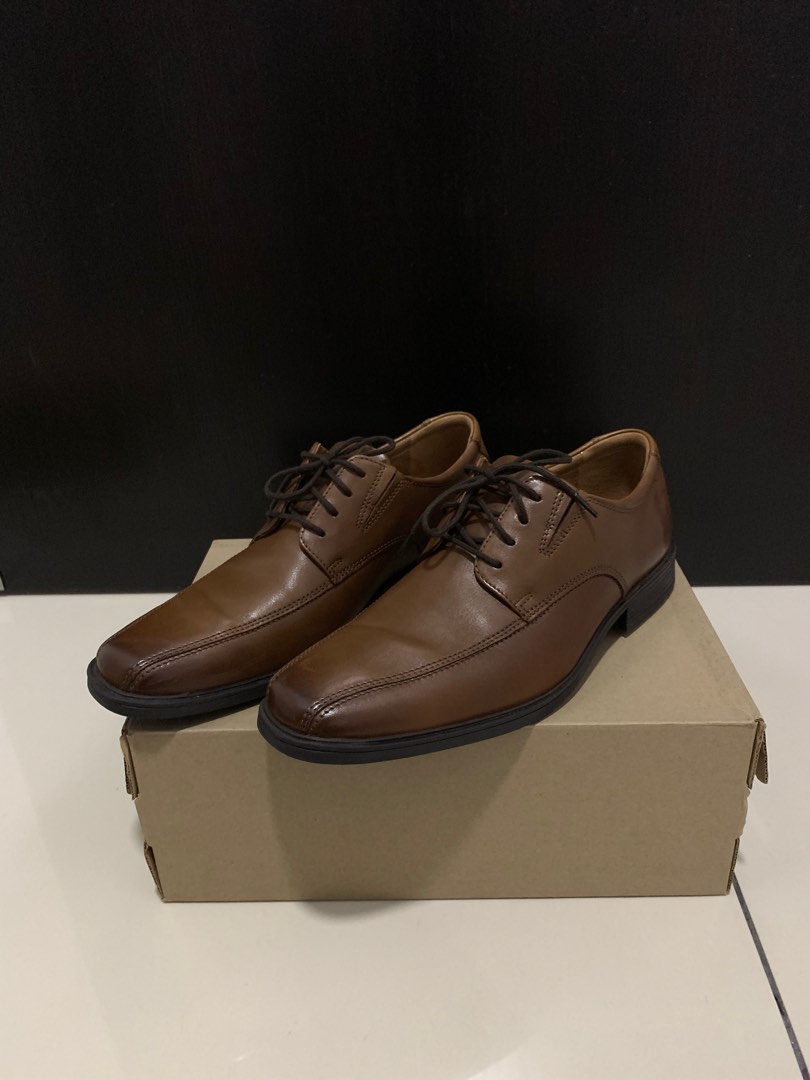 Clarks brown formal shoes Clarks Tilden Walk Men s Fashion