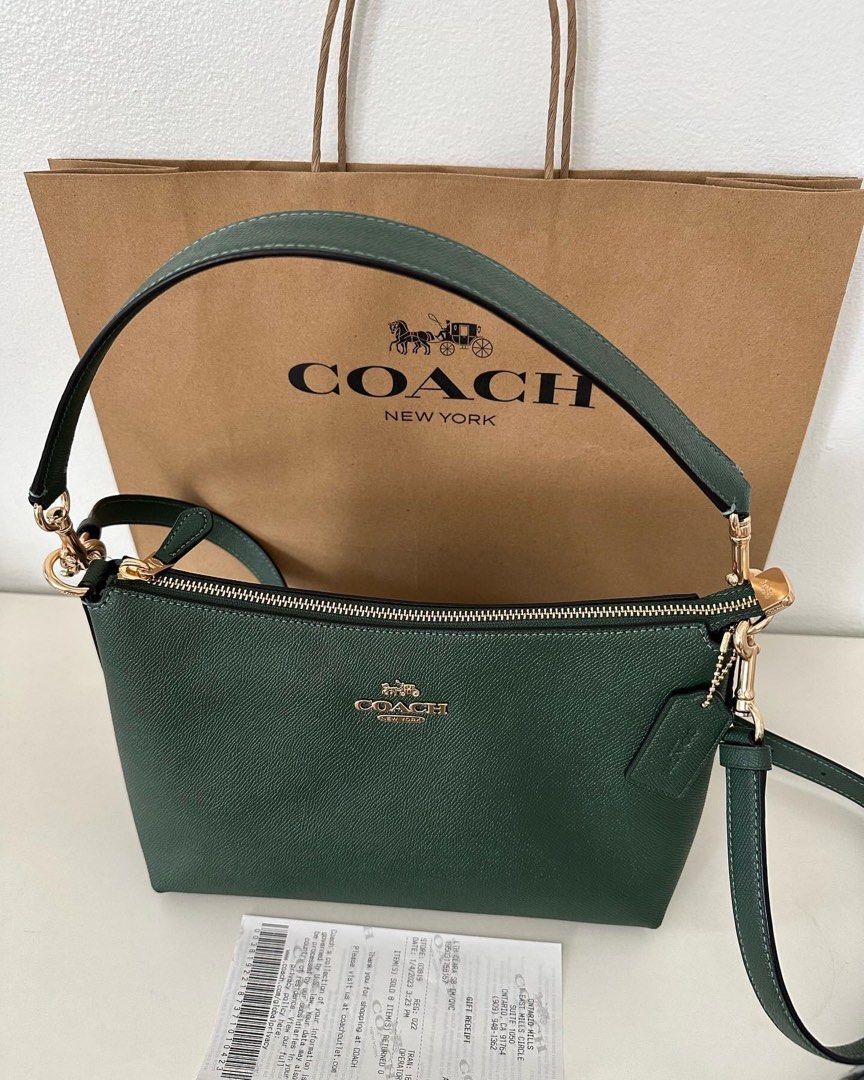 COACH Clara Shoulder Bag Crossbody Crossgrain Leather Purse, Luxury ...