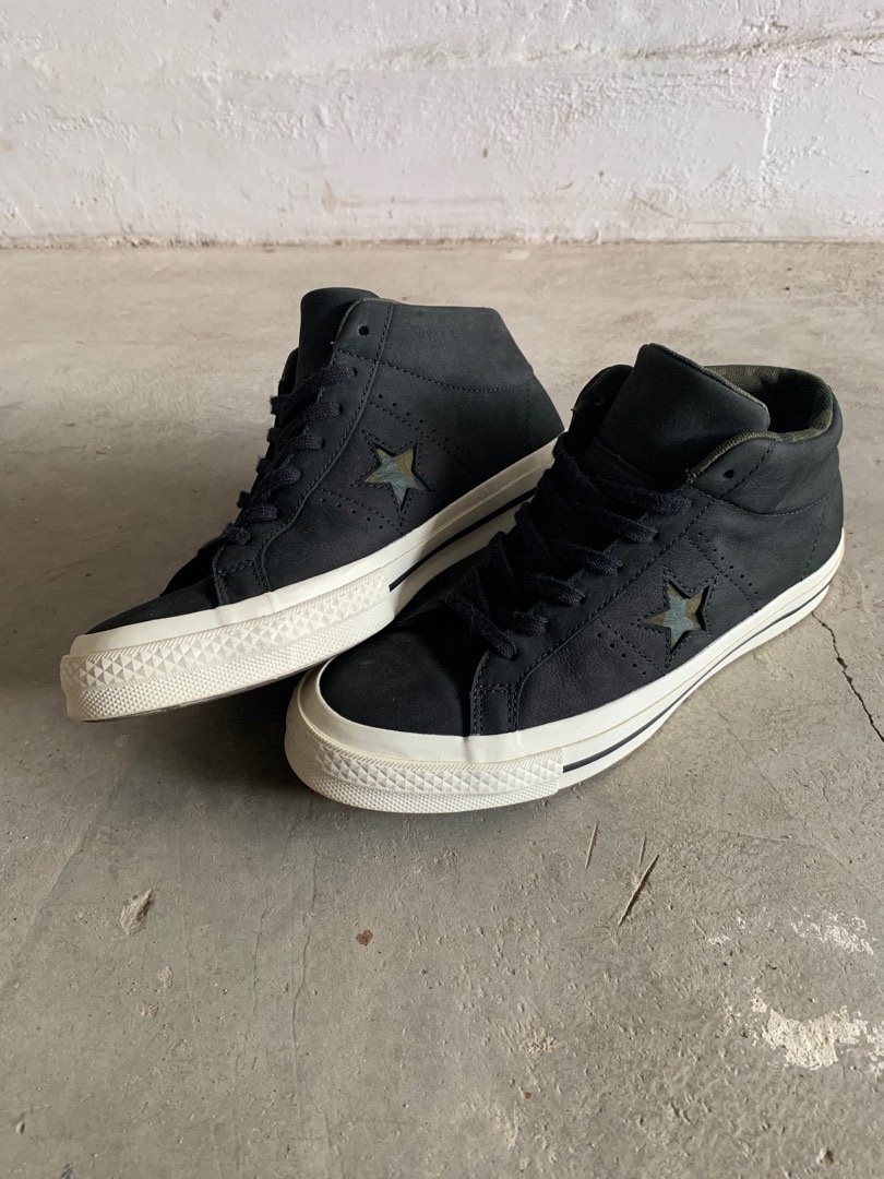 Converse One Star leather mid camo Fesyen Pria Sepatu Sneakers di Carousell