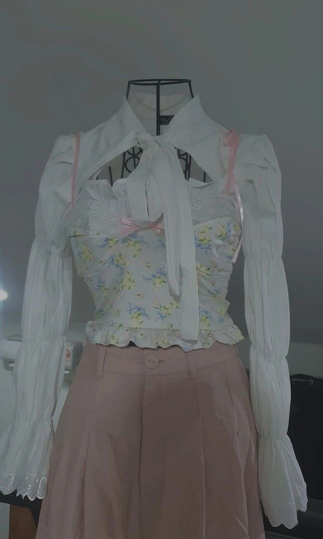 cottage core pastel princess set, Women's Fashion, Dresses & Sets, Sets ...