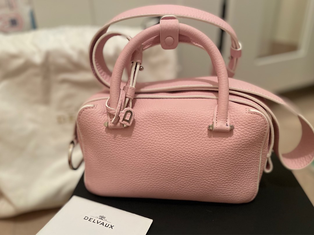 Delvaux cool box mini pink, 名牌, 手袋及銀包 Carousell