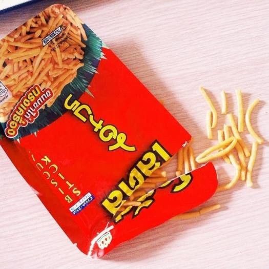 Dorkbua Thailand Thai snacks tidbits spicy shrimp tidbit snack sticks