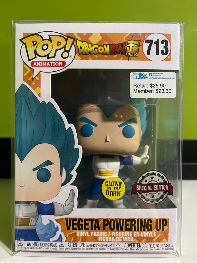 Funko Pop Dragon Ball Super - Vegeta Powering Up 713 (glow In The