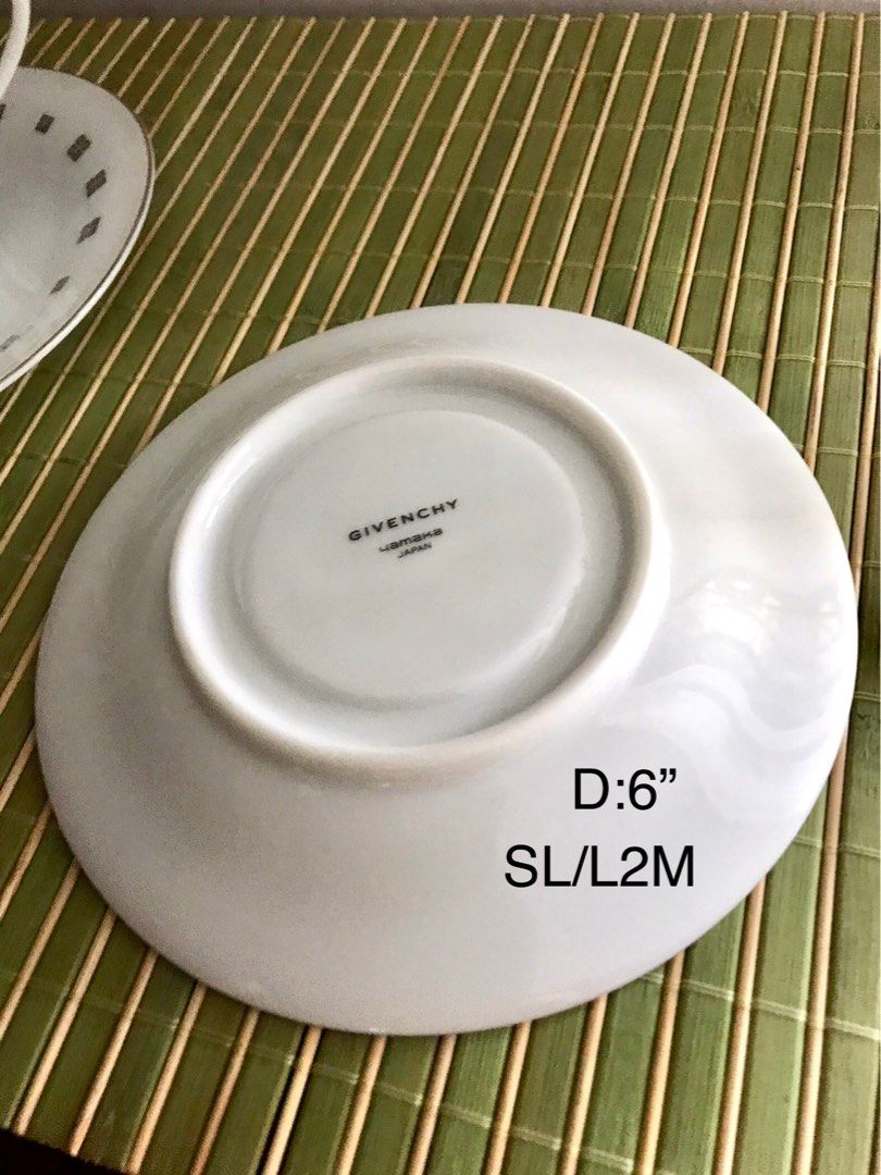 (Each) Givenchy Yamaka Japan cup and saucer set, Furniture & Home