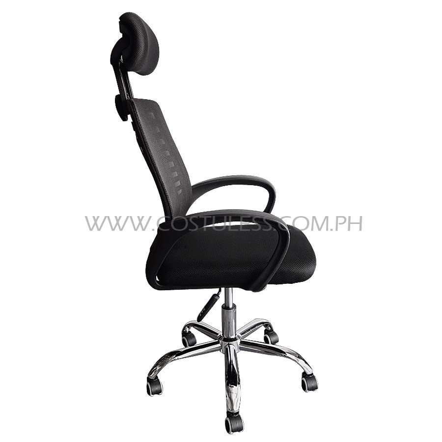 Ergodynamic EHCP14 High Back Mesh Office Chair with Headrest, Home