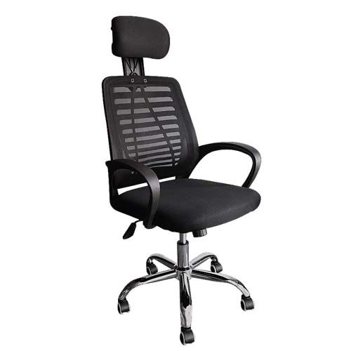 Ergodynamic EHCP14 High Back Mesh Office Chair with Headrest, Home