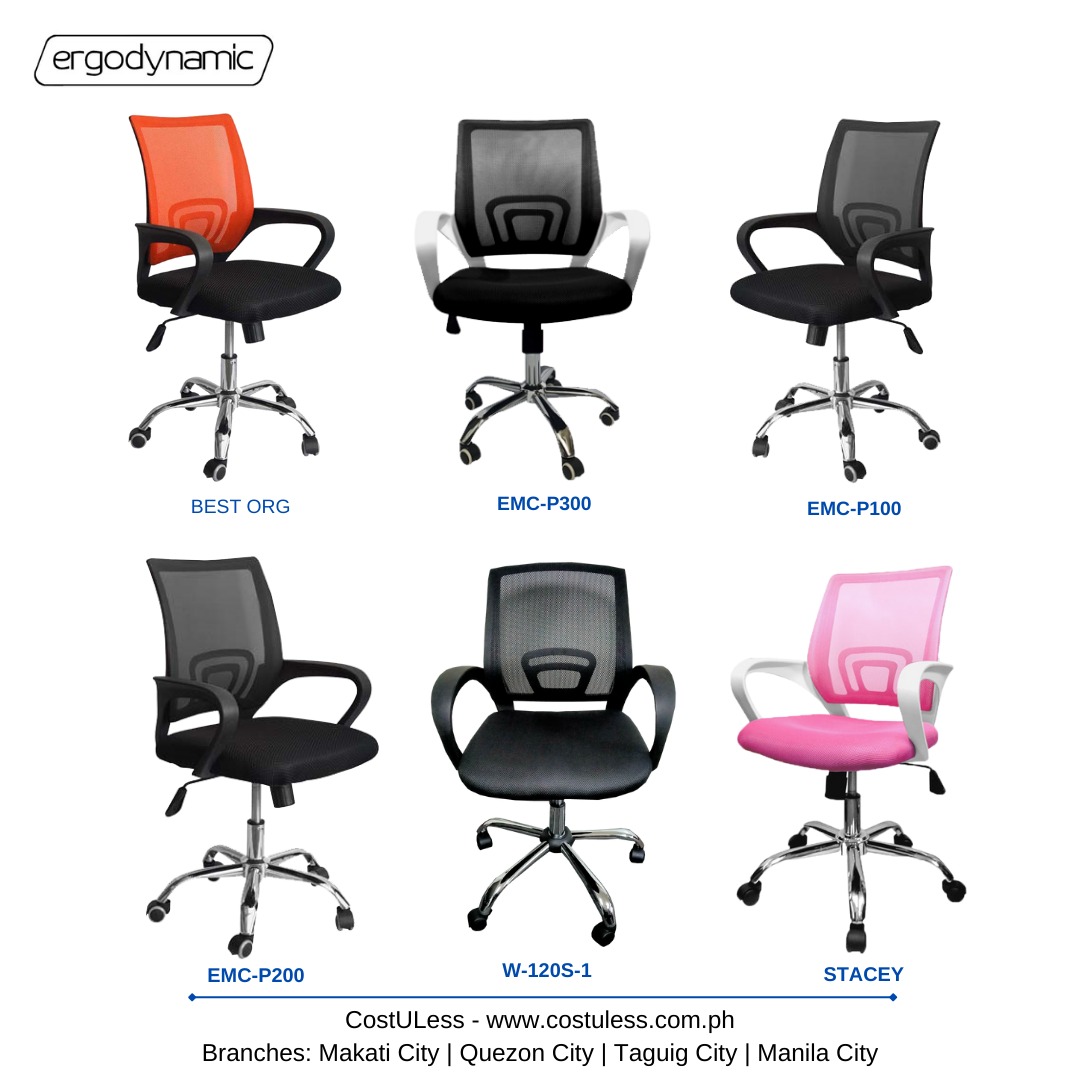 ERGODYNAMIC MIDBACK chair, Mesh Chair, Fabric Chair, Office Chair