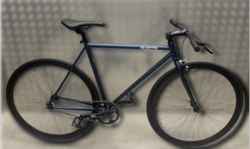 Fixie. Bicycle. Cranston Cruz Edition. Blue Marine. with brake