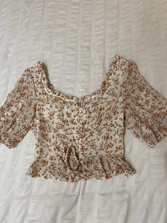 Flower print top