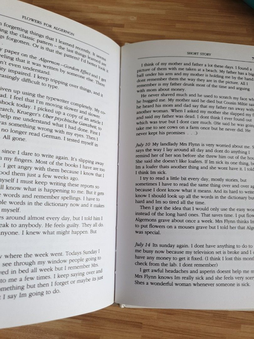 Flowers for Algernon Book, Hobbies & Toys, Books & Magazines, Fiction