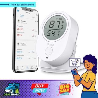 Smart Bluetooth Hygrometer Thermometer DigitalTemperature Humidity Monitors BN-LINK 2 Pieces