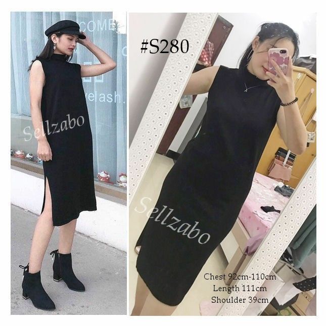 Free Size Suits S L Thick Long Dress Sleeveless Length Wear