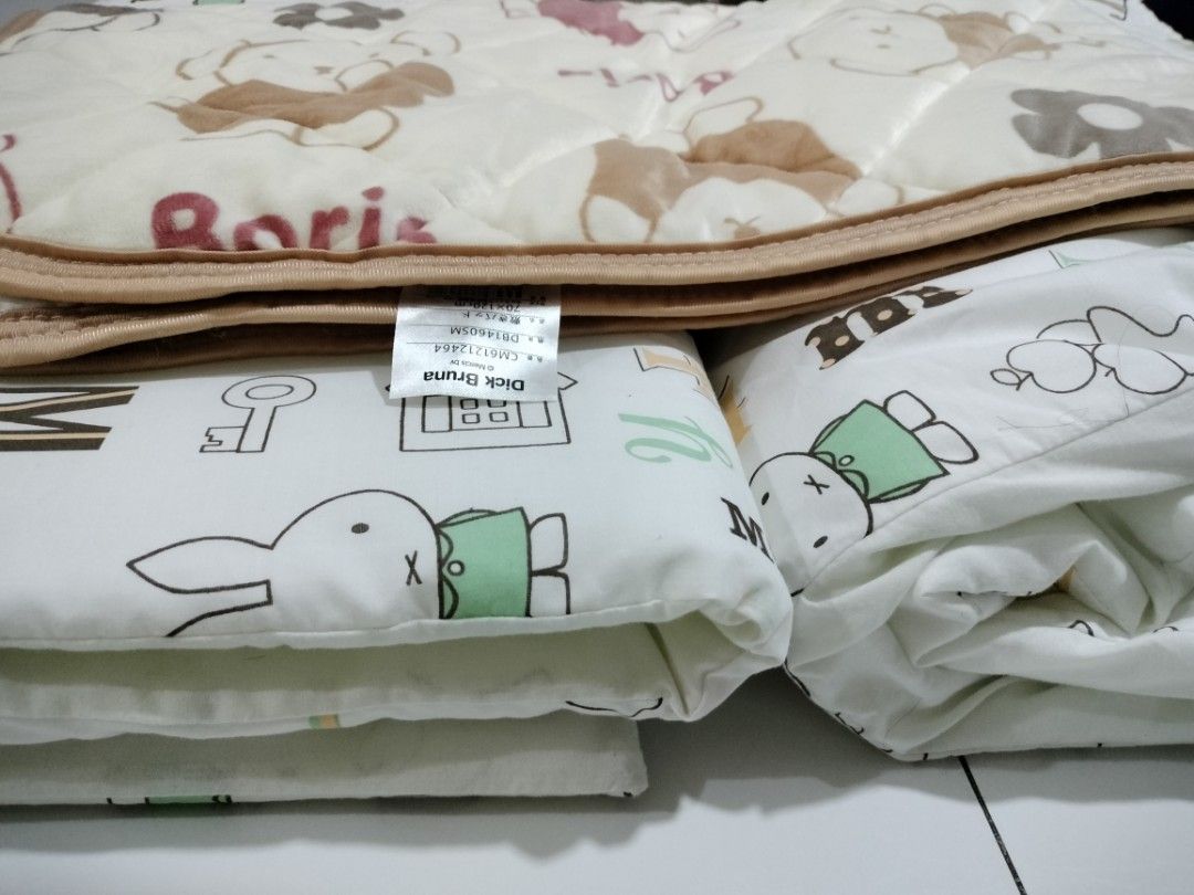FUTON JAPAN MIFFY BABY CRIB MATTRESS & COMFORTER with DICK BRUNA BORIS