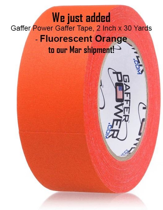 Gaffer Power Gaffer Tape, 2 inch x 30 Yards - Fluorescent Pink