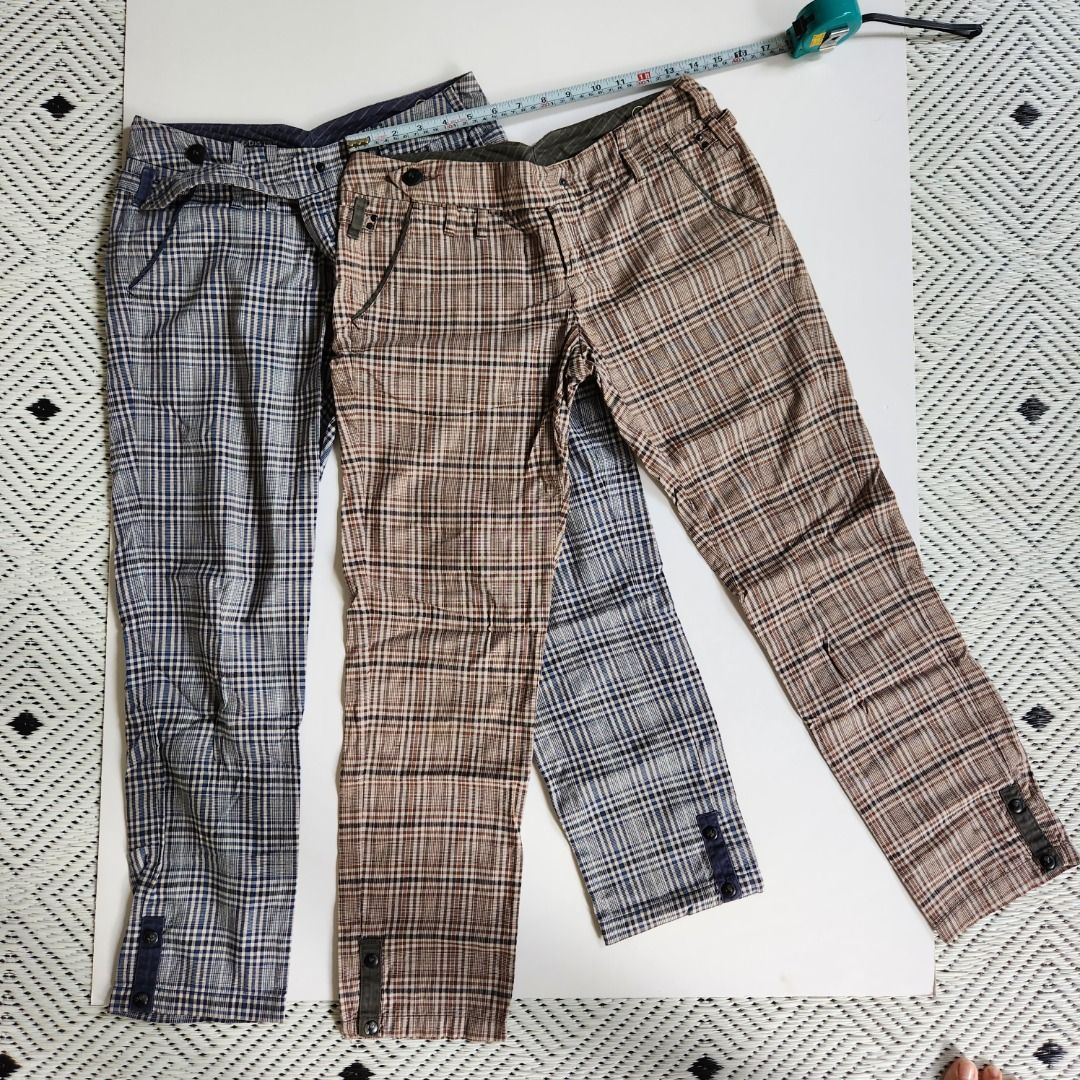 G star store raw plaid pants