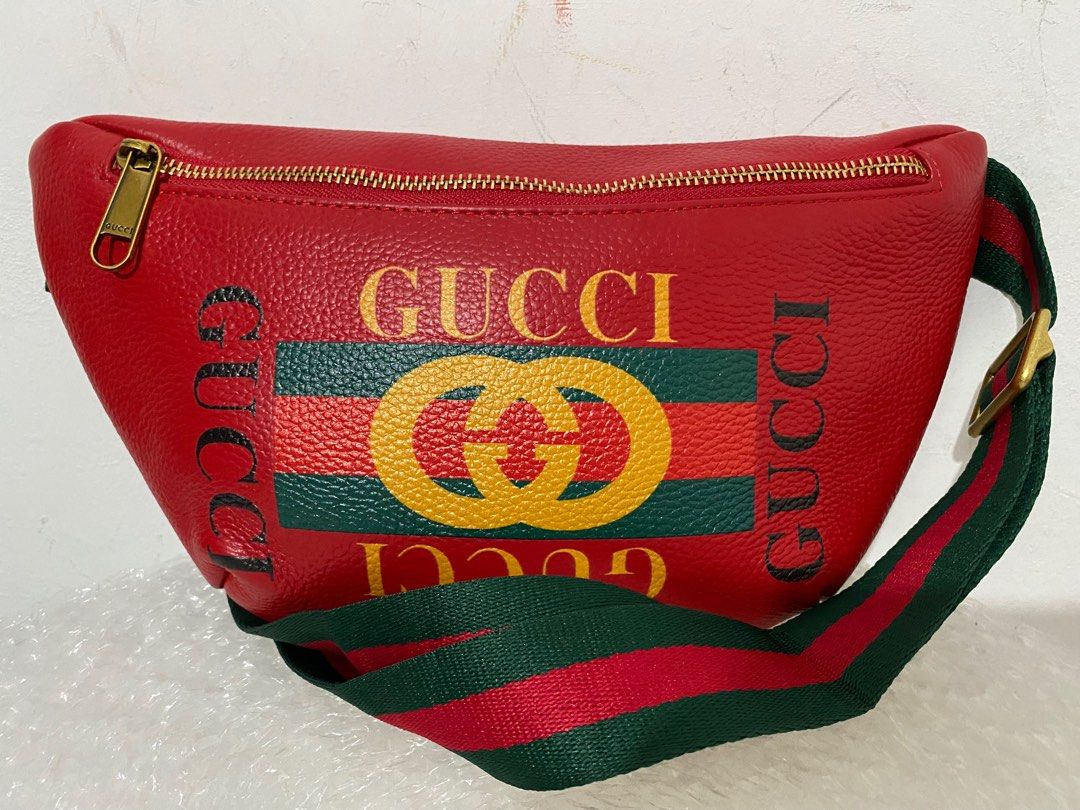 Gucci red cheap fanny pack