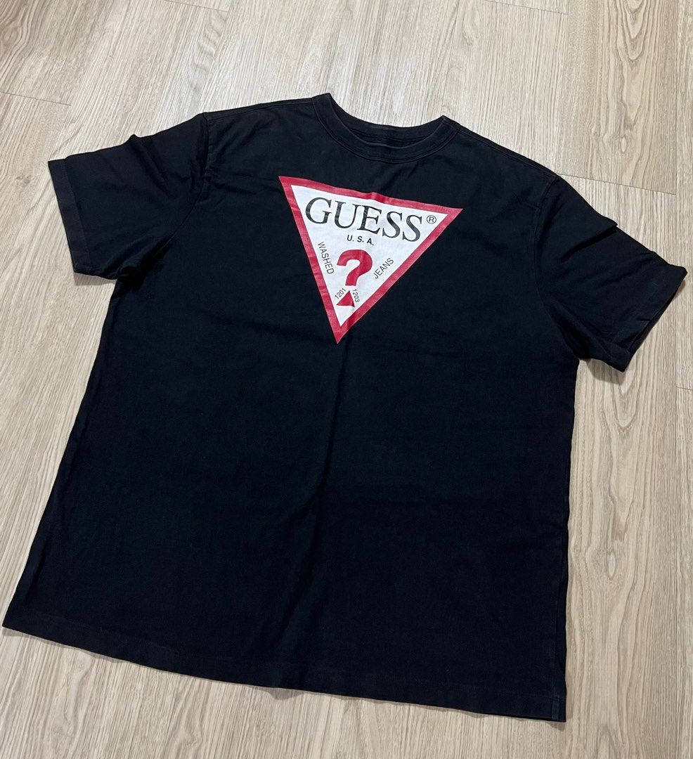 Guess classic logo shop tee