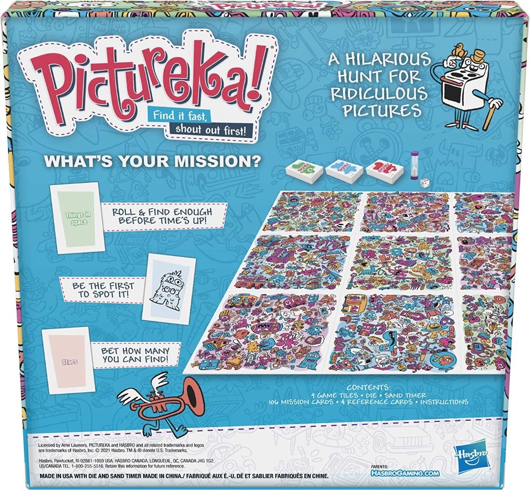 Hasbro Pictureka| Game, Picture Game, Board Game for Kids, Fun Family ...
